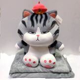 Мягкая игрушка Царь-Кошка 40 см с полотенцем （110*160 см)